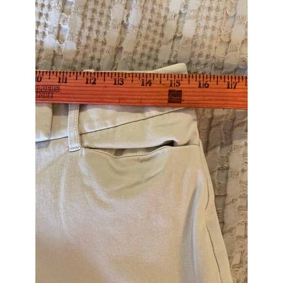 Talbots Signature Straight Pants Size 8 Cream 92% Cotton 8% Spandex Pockets - Picture 8 of 12